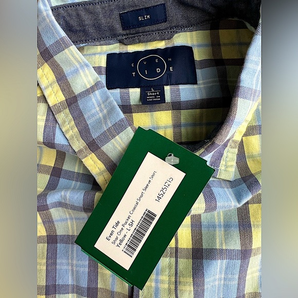 🆕 Even Tide Shor One Pocket Coastal Shirt - Picture 8 of 15